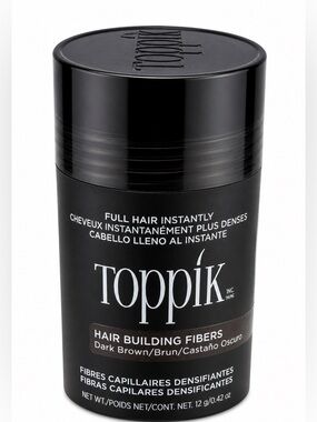 Toppik Hair Building Fibers Dark Brown 12g Full Hair Instantly NEW